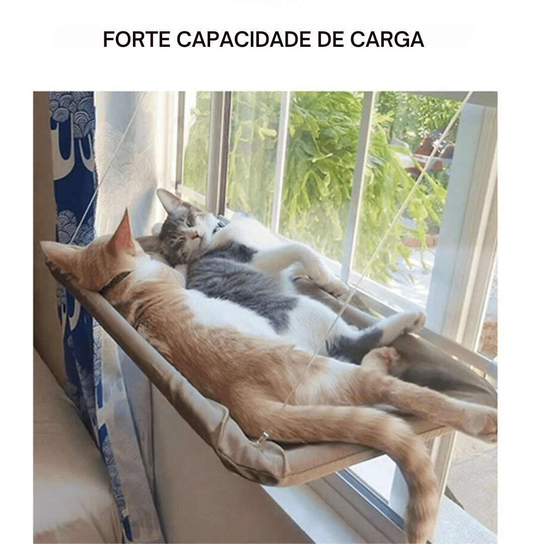 Cama rede suspensa para gatos - O Chico Tem