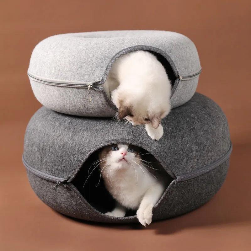 Cama túnel para pets formato de Donut - O Chico Tem