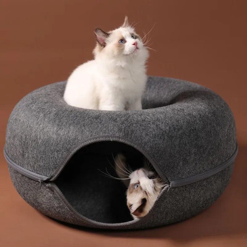 Cama túnel para pets formato de Donut - O Chico Tem