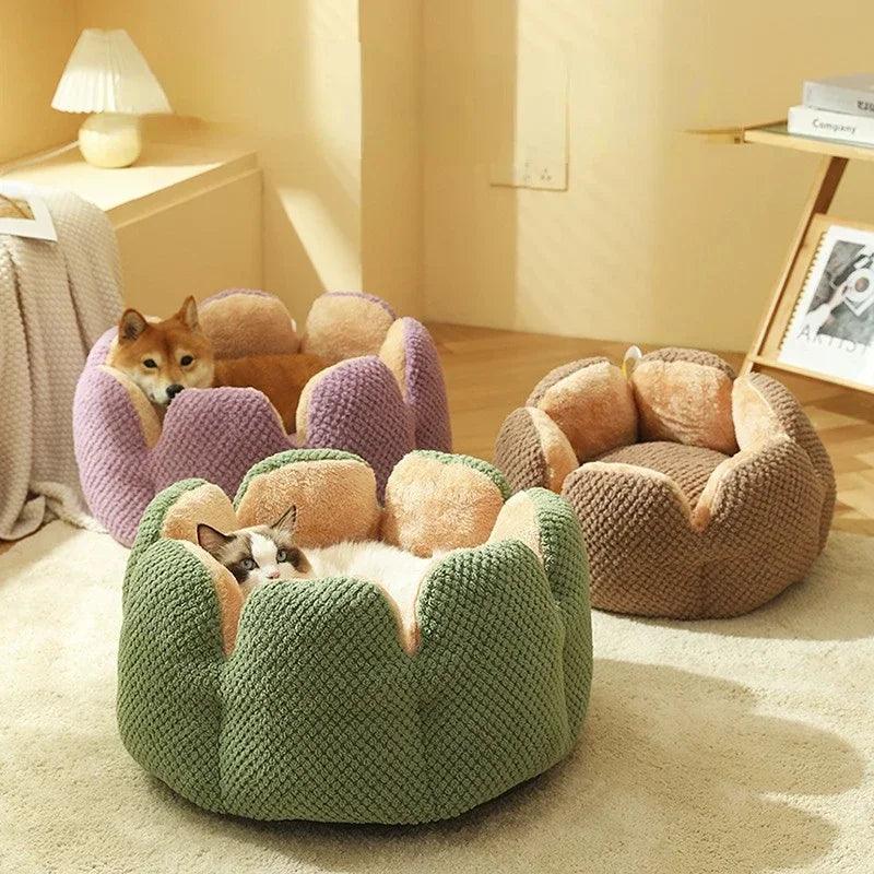 Cama flower para pets - O Chico Tem