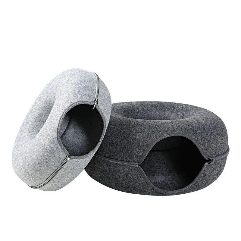 Cama túnel para pets formato de Donut - O Chico Tem