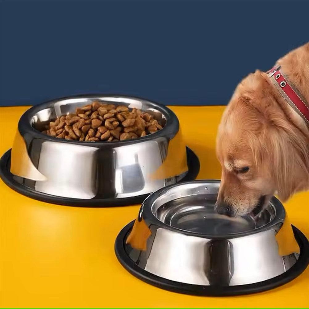 Alimentador de Aço Inoxidavel para PETS - O Chico Tem