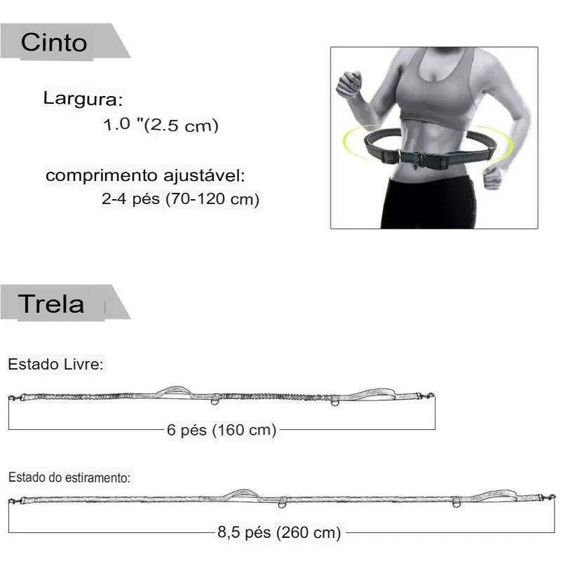 Cinto e Guia de Corrida Elástico - O Chico Tem