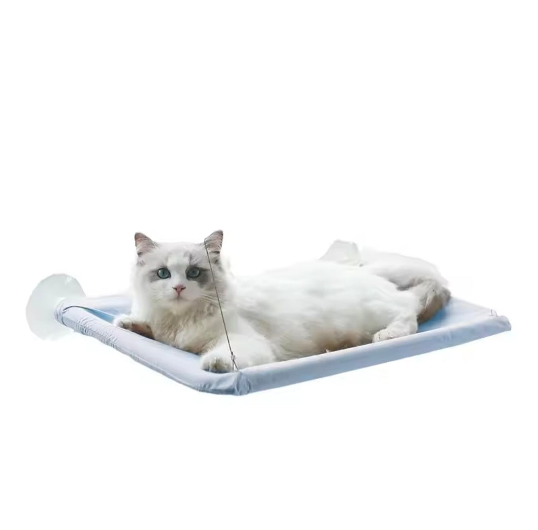 Cama Rede Dobrável para Gatos com Ventosas Fortes