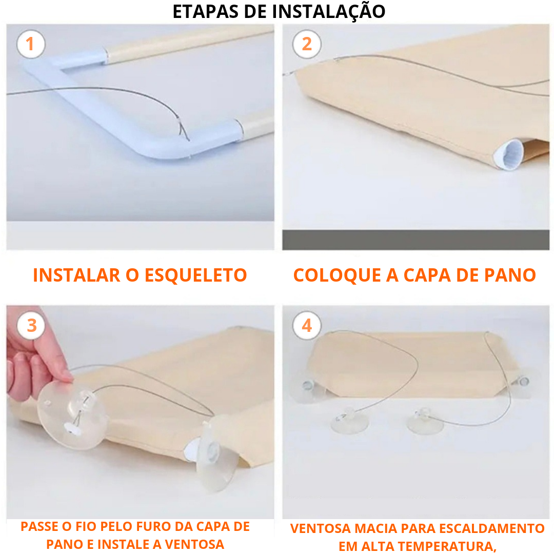 Cama Rede Dobrável para Gatos com Ventosas Fortes